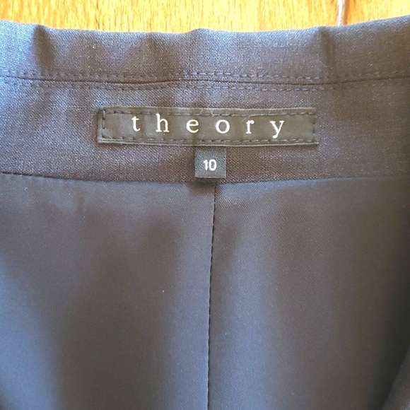 LIKE NEW NAVY THEORY BLAZER SIZE 10 - Picture 3 of 10